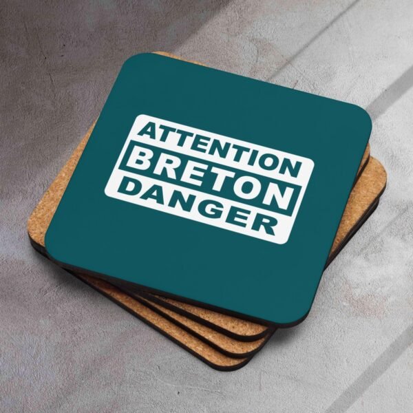 sous boc en liege attention breton danger bleu canard sous boc en liege attention breton danger bleu canard