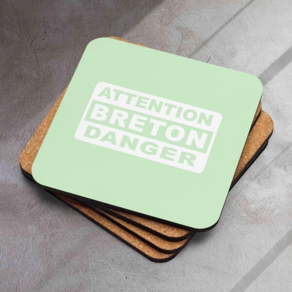 sous verre en liege attention breton danger vert eau sous verre en liege attention breton danger vert eau