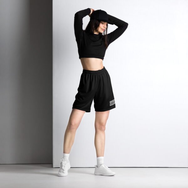 short de sport en maille femme noir