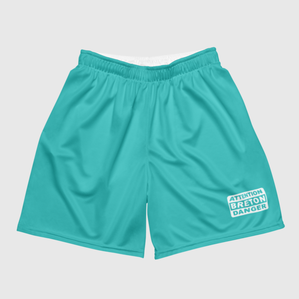 short de sport en maille homme bleu