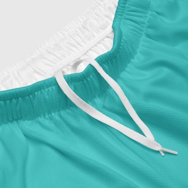 short de sport en maille homme bleu1