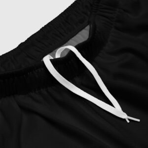 short de sport en maille homme noir