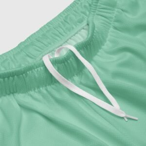 short de sport en maille homme vert eau2