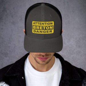 Casquette Trucker Brodée ATTENTION BRETON DANGER Coloré