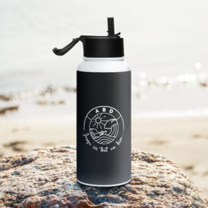 stainless-steel-water-bottle-with-a-straw-lid-white-32-oz-right-697f739df3753.jpg Gourde en acier inoxydable JUSQU'ICI TOUT VA BIEN