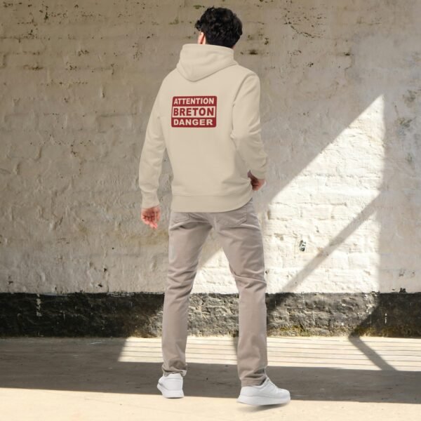 unisex-essential-eco-hoodie-desert-dust-back-698215860c11d.jpg Sweat à Capuche en Coton Bio ATTENTION BRETON DANGER Coloré
