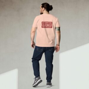T-shirt en Coton Bio ATTENTION BRETON DANGER Coloré