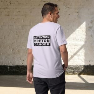 unisex-organic-cotton-t-shirt-lavender-back-69888d4fa9835.jpg T-shirt Homme en Coton Bio ATTENTION BRETON DANGER