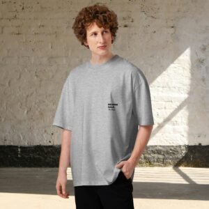 unisex-organic-oversized-high-neck-t-shirt-heather-grey-front-699c6472a709a.jpg T-shirt XL en Coton Bio BEURRE SALÉ