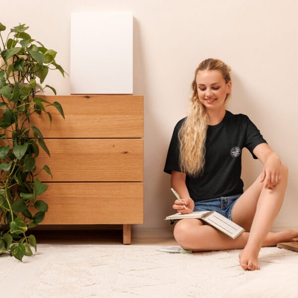 unisex-staple-t-shirt-black-heather-front-6989da5d27f5e.jpg T-shirt basic ATTENTION BRETONNE DANGER