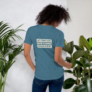 unisex-staple-t-shirt-heather-deep-teal-back-697fb6d554b67.jpg T-shirt basic ATTENTION BRETONNE DANGER Coloré