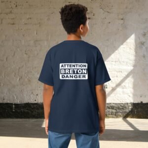 youth-classic-tee-navy-back-698a40763d96e.jpg T-shirt enfant 6 à 14 ans ATTENTION BRETON DANGER