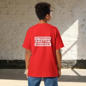 T-shirt enfant 6 à 14 ans ATTENTION BRETON DANGER