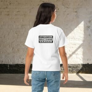T-shirt 6 à 14 ans ATTENTION BRETONNE DANGER