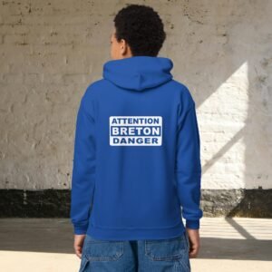 Sweat à capuche 6 à 14 ans ATTENTION BRETON DANGER