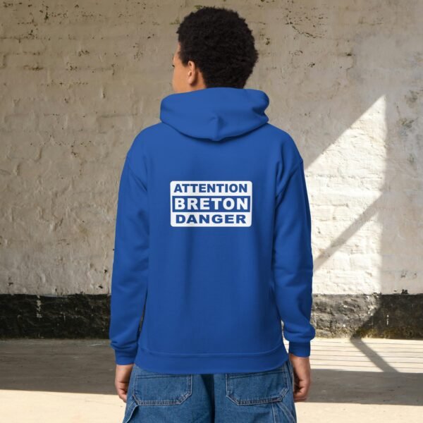 Sweat à capuche 6 à 14 ans ATTENTION BRETON DANGER